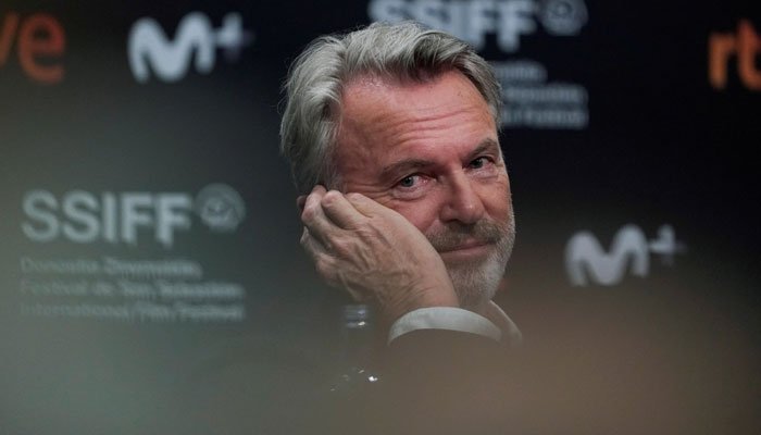 New Zealand actor Sam Neill takes part in a news conference to promote the feature film Blackbird, at the San Sebastian Film Festival, Spain, September 20, 2019.— Reuters